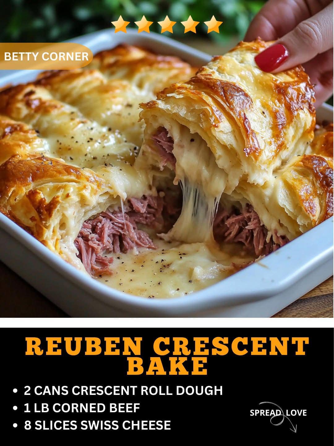 Reuben Crescent Bake