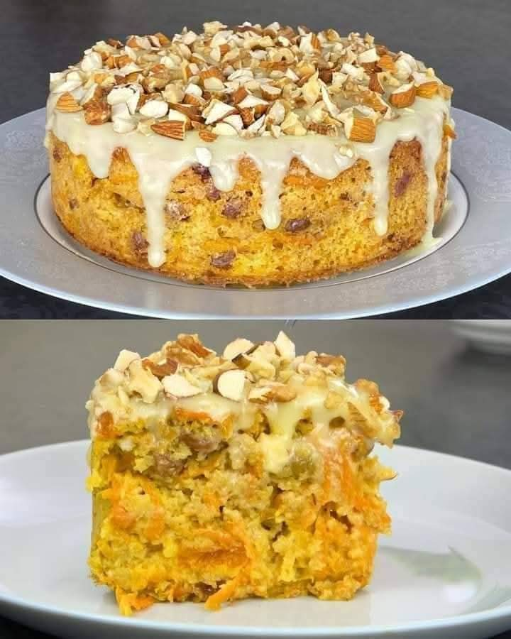 Carrot and Apple Oatmeal Cake