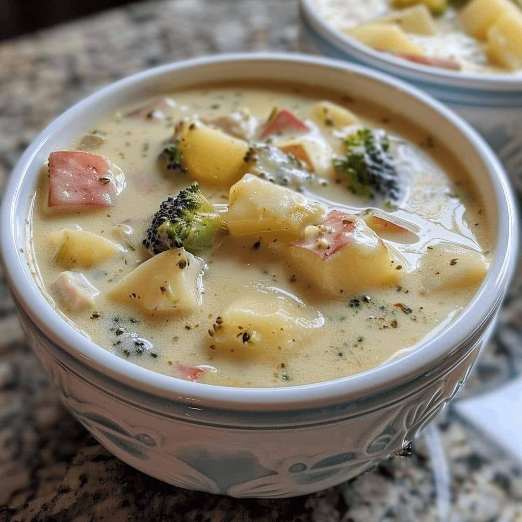 LOADED BROCCOLI POTATO SOUP