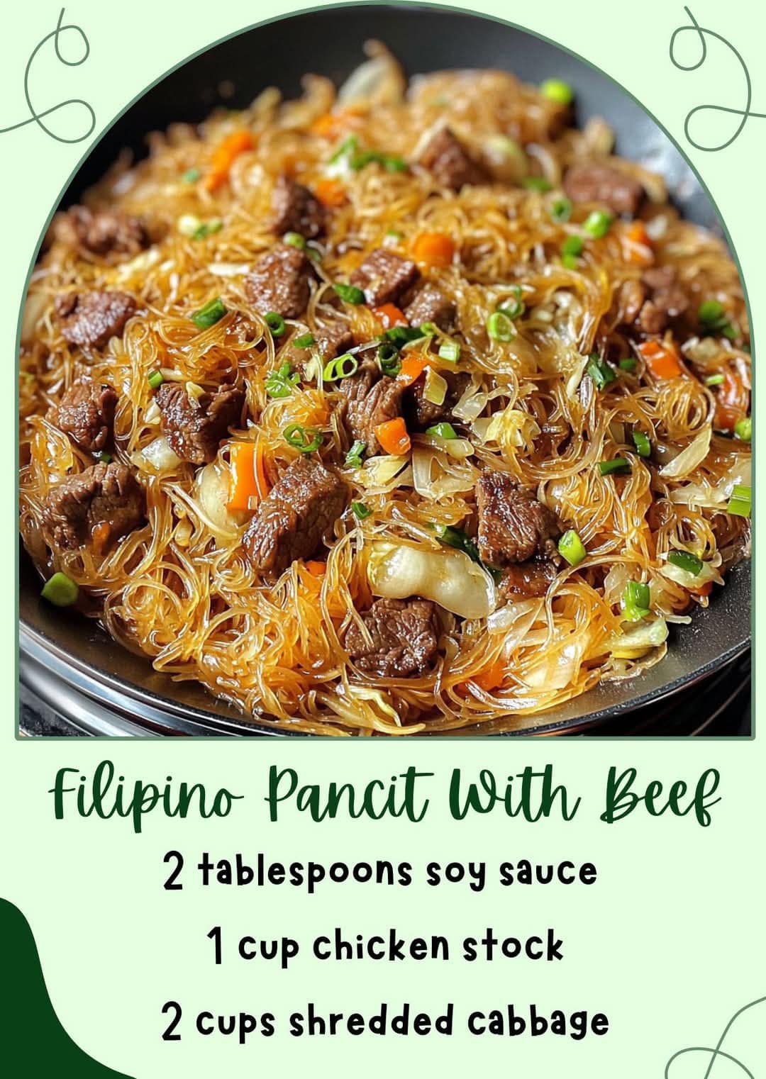 Filipino Pancit With Beef