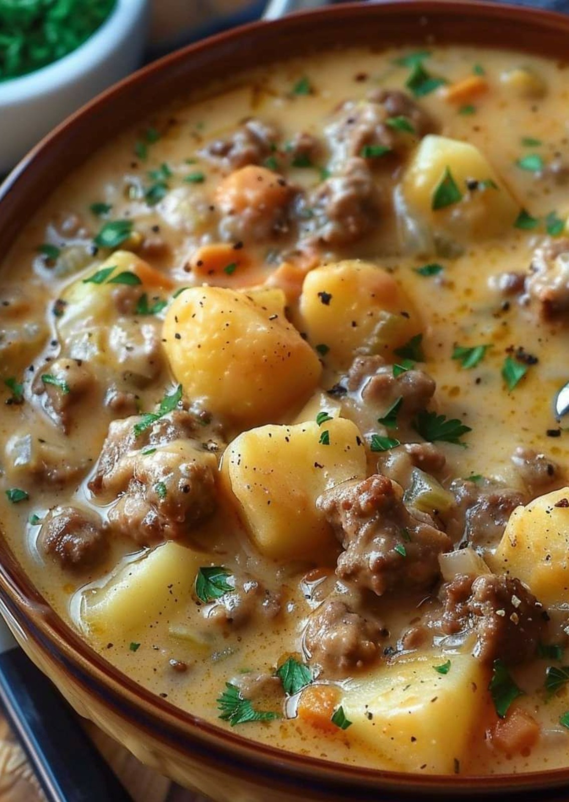 Creamy Potato & Hamburger Soup: A Hearty, Comforting Meal