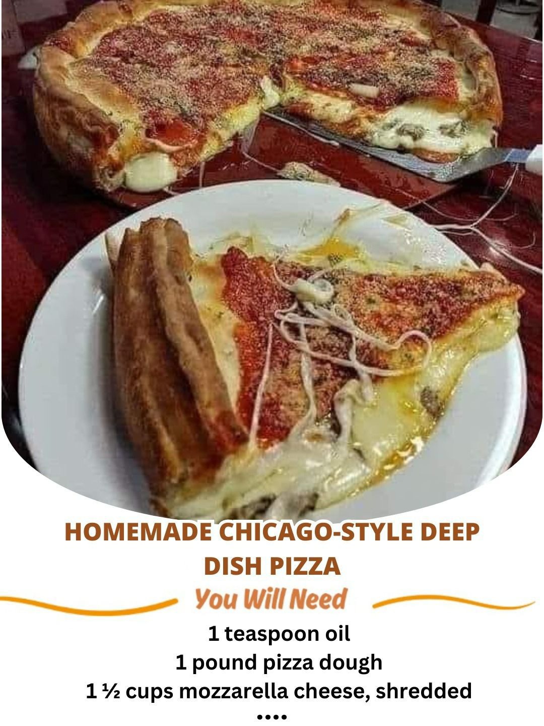 Homemade Chicago-Style Deep Dish Pizza