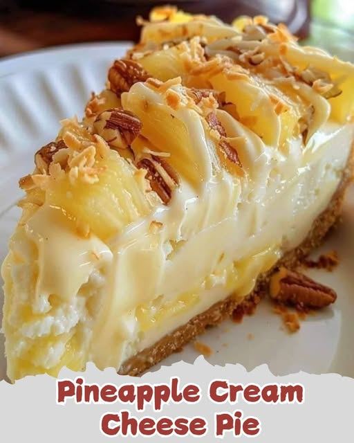 Pineapple Cream Cheese Pie: