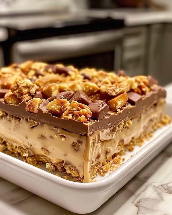 5-Ingredient No-Bake Crunchie Slice