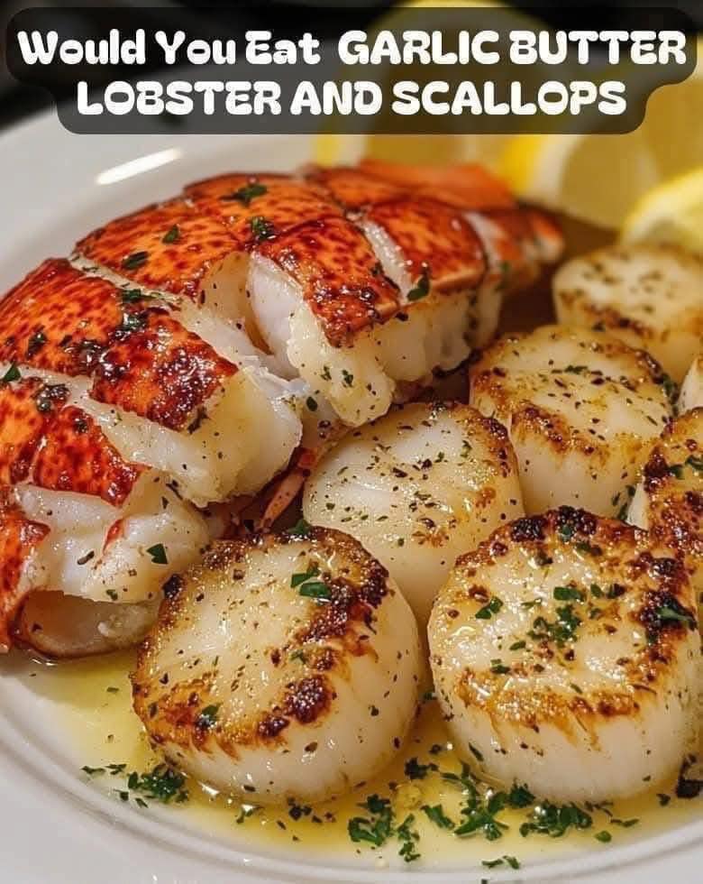 Garlic Butter Lobster & Scallops – A Gourmet Delight!