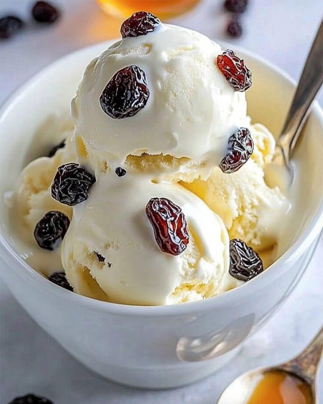 Rum Raisin Enchantment – A Divine, Spirited Ice Cream Delight!