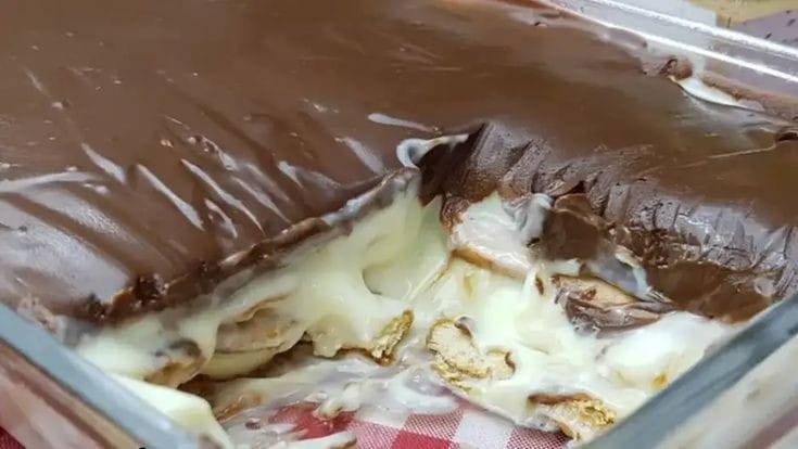 Canadian Namora Dessert with Chocolate and Custard