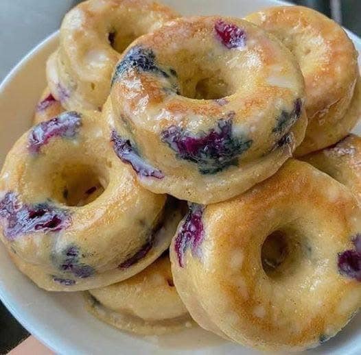 Blueberry Glazed Donuts – A Sweet and Simple Treat!