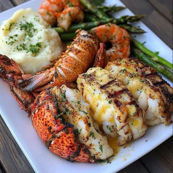 Garlic Butter Lobster and Crab Feast