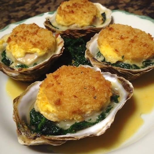 Baked Oysters Rockefelle