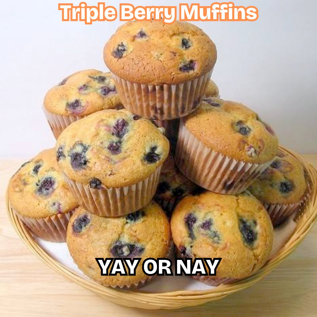 Triple Berry Muffins