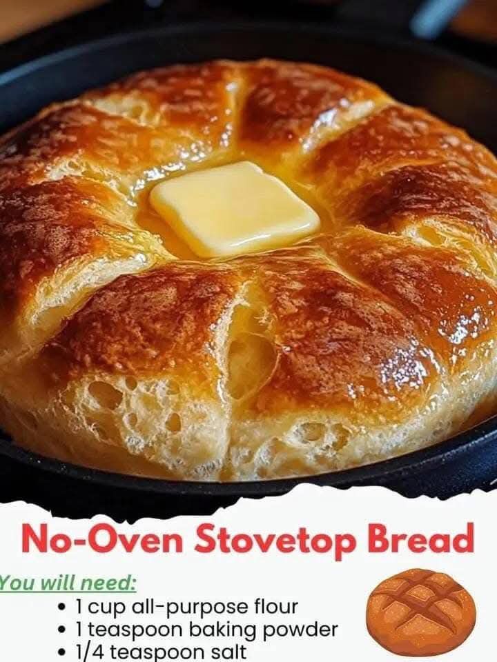 No-Oven Stovetop Bread – Don’t Lose This Recipe