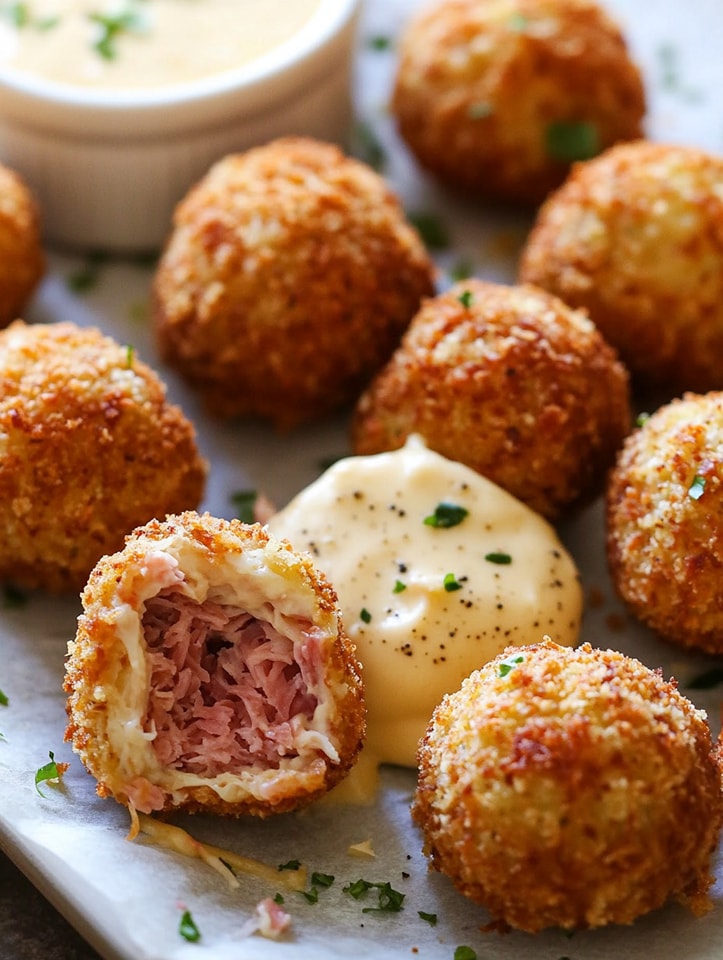 Crispy Reuben Balls