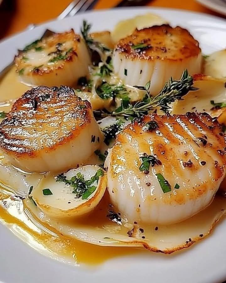 Garlic Butter Seared Scallops Recipe