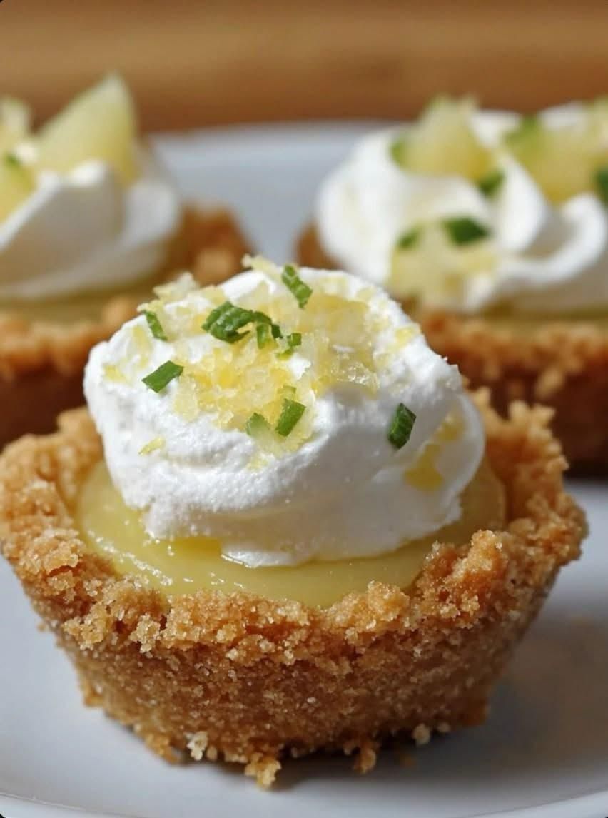 Lemon Tartlets with Whipped Cream – A Perfect Refreshing Dessert!