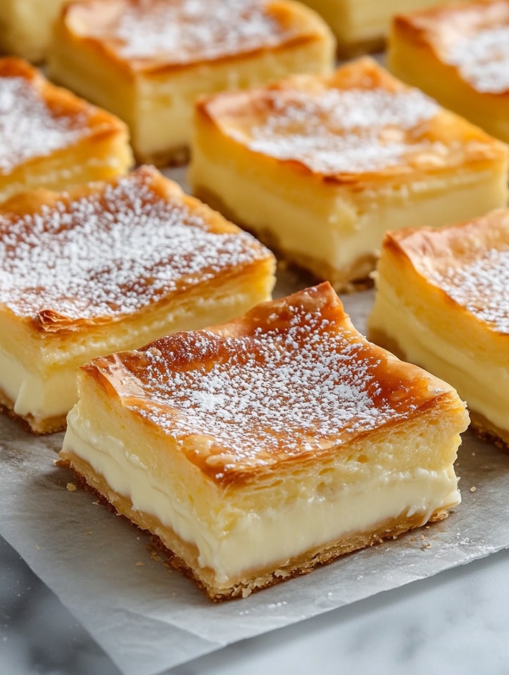 Vanilla Custard Cream Squares