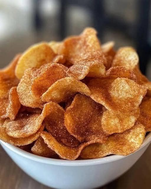 Air Fryer Cinnamon Apple Chips