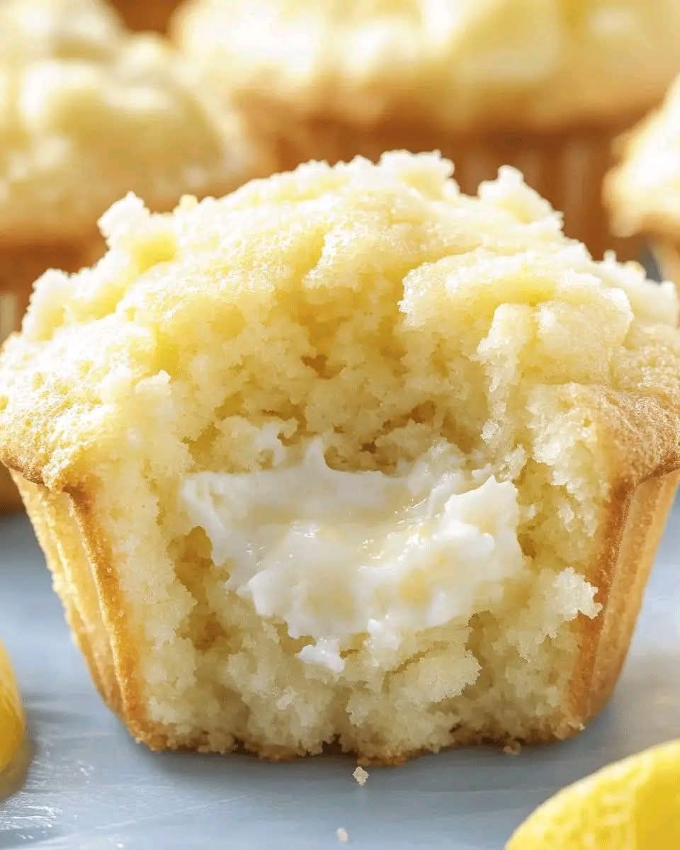 Lemon Cream Cheese Muffins